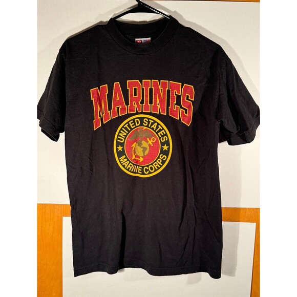 Vintage Bay Side‎ USMC United States Marine Corps Shirt Medium USA - Picture 1 of 8